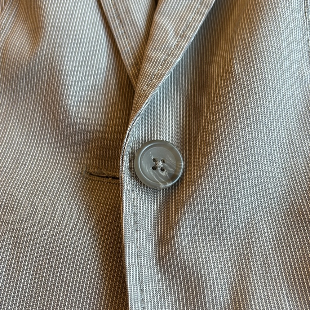 Banana Republic Grey One Button Blazer Size 4 - Picture 5 of 8